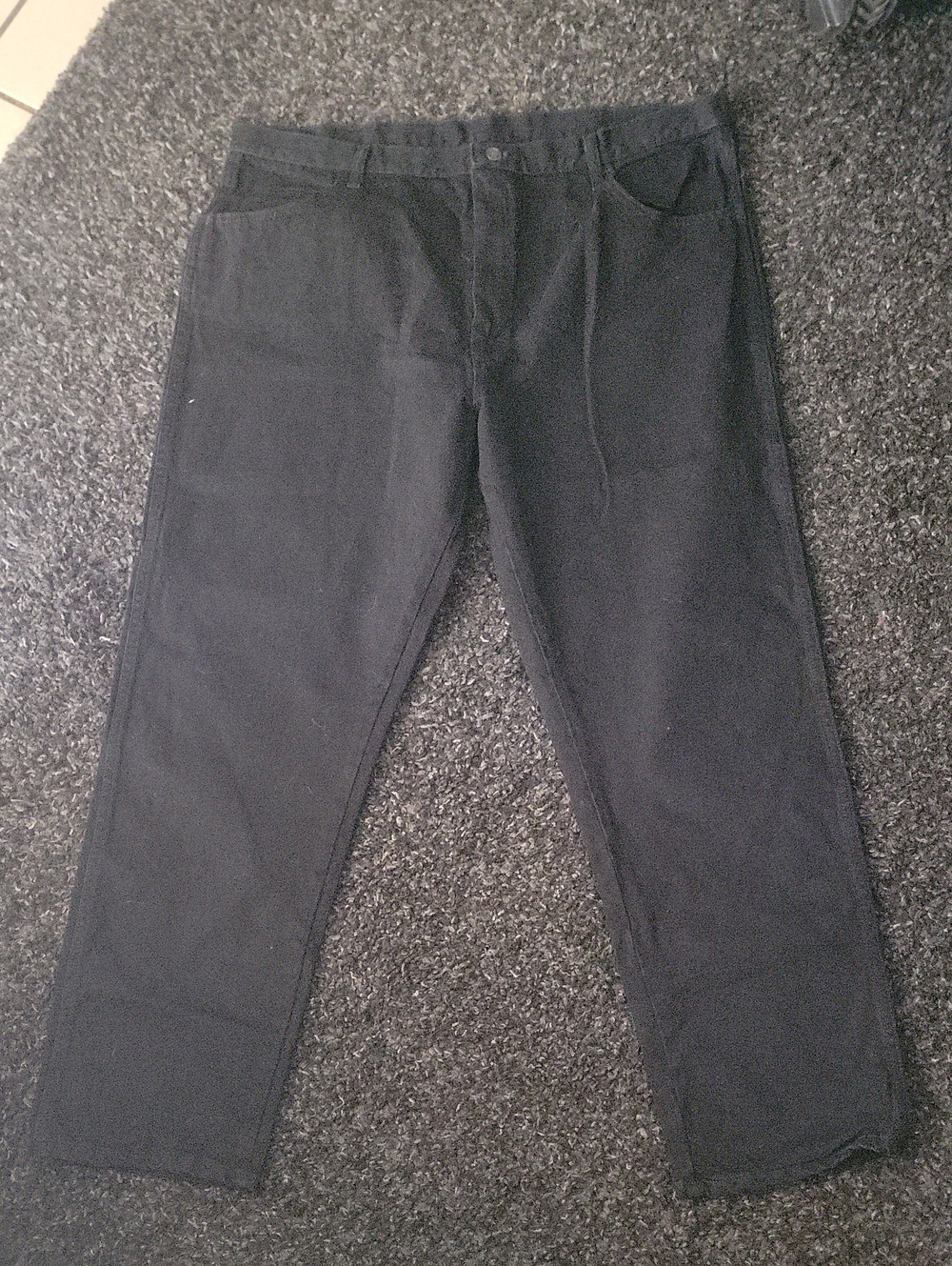 Rustler Black Relaxed-Fit Straight Pants